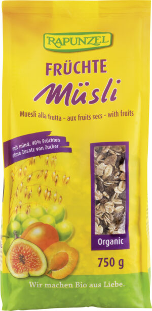 RAPUNZEL Früchte Müesli                  Btl 750 g