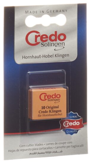 CREDO Ersatzklingen Hornhauthobel     Blist 10 Stk