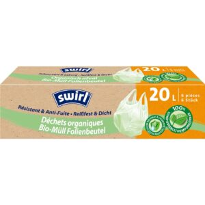 SWIRL Bio-Muell Folienbeutel 20l Bio 6 Stk
