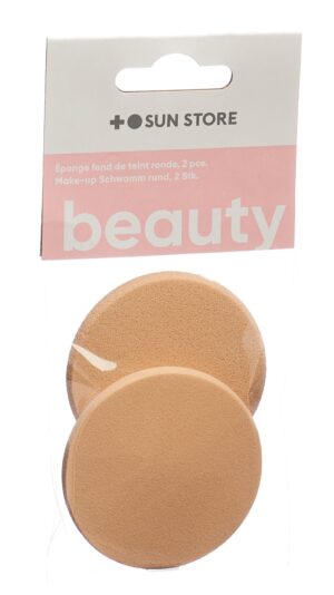 SUN STORE Beauty Make-up Schwamm rund vegBtl 2 Stk