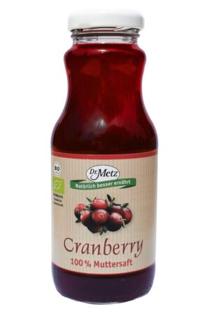 DR. METZ Cranberry Muttersaft Bio/kbA 250 ml