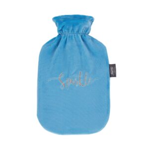 FASHY Wärmflasche 2l Flauschbezug blau Sti