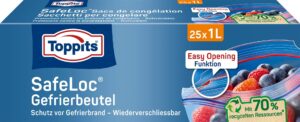 TOPPITS Safeloc Beutel 1l 17x17cm 25 Stk