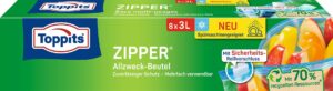 TOPPITS Zipper Allzweckbeutel 3l 8 Stk