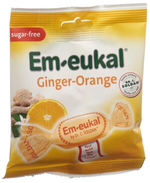 SOLDAN EM-EUKAL Ginger-Orange zuckerfrei  Btl 50 g