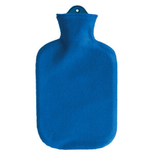 SANGER Wärmflasche 2l Fleecebezug blau