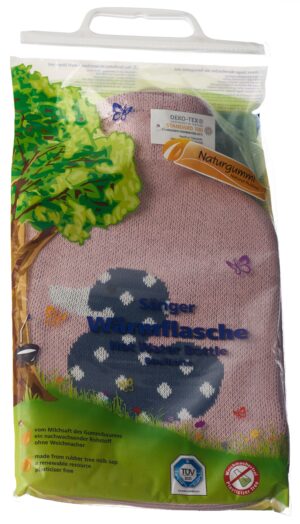 SAeNGER Waermflasche Naturkau Strickb 2l Ente