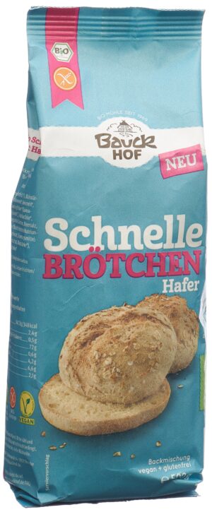 BAUCKHOF Schnelle Brötchen Hafer glutenfr    500 g