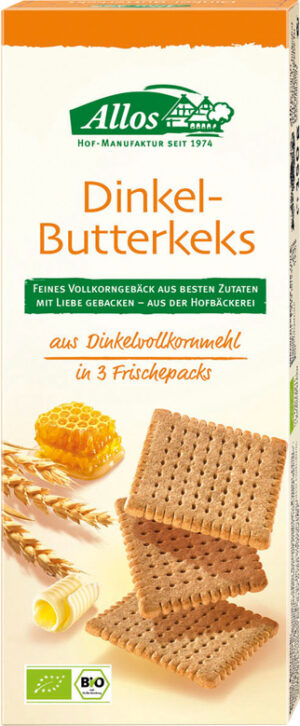 ALLOS Kekse Dinkel-Butter 150 g