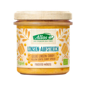 ALLOS Linsen Aufstrich Gelbe Lins Curry Bio 140 g