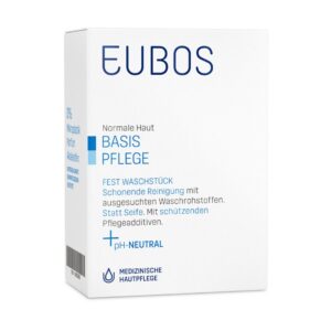 EUBOS Seife fest unparfümiert blau (neu)     125 g