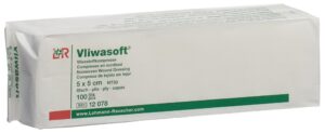 VLIWASOFT Vliesstoffko 5x5cm 6-l       Btl 100 Stk