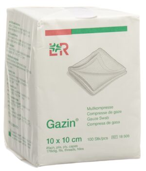GAZIN Mullkompressen 10x10cm 8f unst       100 Stk