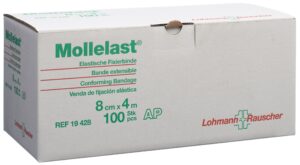 MOLLELAST Elast Fixierbinde 8cmx4m weiss 100 Stk