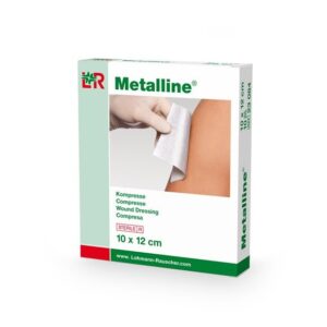 METALLINE Kompressen 10x12cm steril Btl 50 Stk
