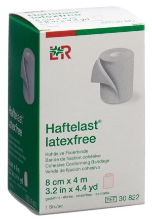 HAFTELAST latexf koh Fixierbinde 8cmx4m creme