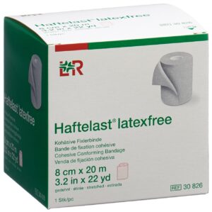HAFTELAST latexf koh Fixierbinde 8cmx20m creme
