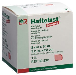 HAFTELAST latexf koh Fixierbinde 8cmx20m rot