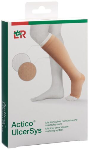 ACTICO UlcerSys Kompressionsstr XXL lang sand/wei