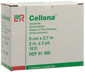 CELLONA Gipsbinden 2.75mx5cm feincremig     12 Stk