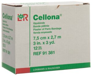 CELLONA Gipsbinden 2.75mx7.5cm feincremig   12 Stk