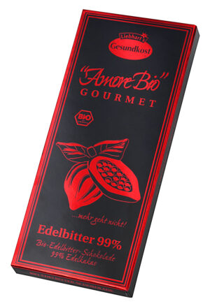 LIEBHARTS Edelbitt Schoko 99% Kakao Tafel Bio 80 g