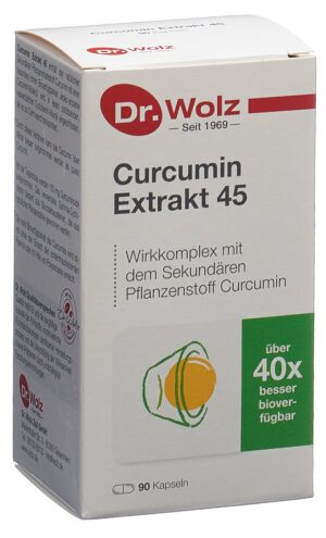 DR. WOLZ Curcumin Extrakt 45 Kaps    Glasfl 90 Stk