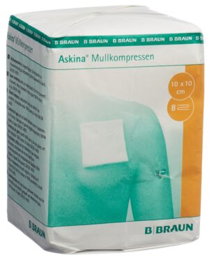 ASKINA Mullkompresse 10cmx10cm             100 Stk