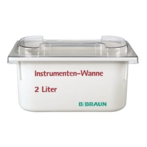 B. BRAUN Instrumentenwanne 2l m Sieb+Deckel