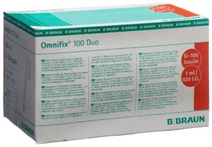 OMNIFIX Insulin 1ml duo mit Kanüle G26     100 Stk