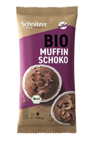 SCHNITZER Bio Muffin Dark Chocolate 2 Karton 140 g
