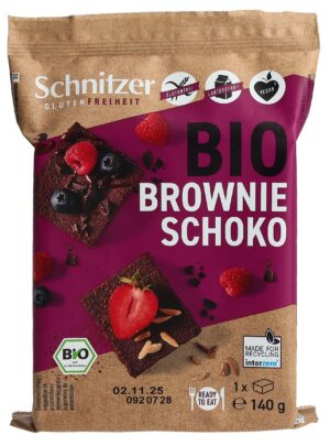 SCHNITZER Bio Veganer Schoko Brownie     Btl 140 g