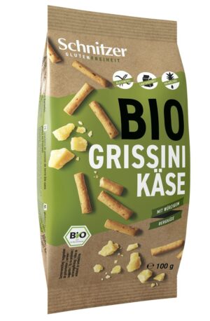 SCHNITZER Bio Grissini Käse glutenfrei 8 Box 100 g