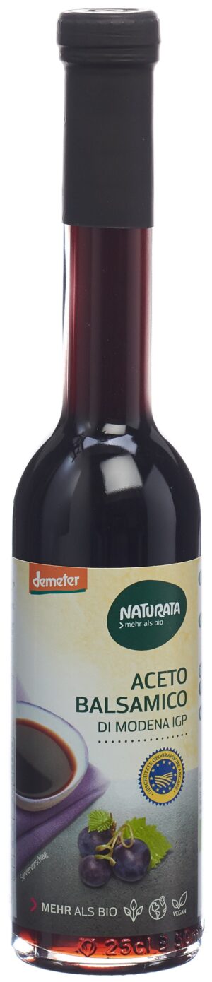 NATURATA Aceto Balsamico Di Modena Bio   Fl 250 ml