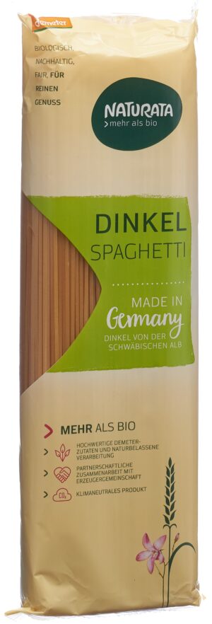 NATURATA Spaghetti Dinkel hell Demeter   Btl 500 g