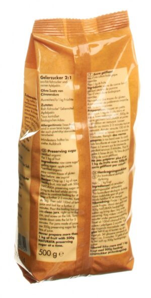 NATURATA Gelierzucker 2:1 Btl 500 g