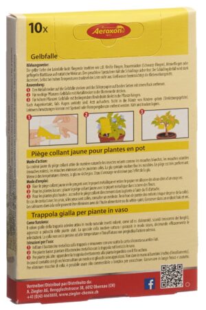 AEROXON Gelbfalle für Topfpflanzen          10 Stk