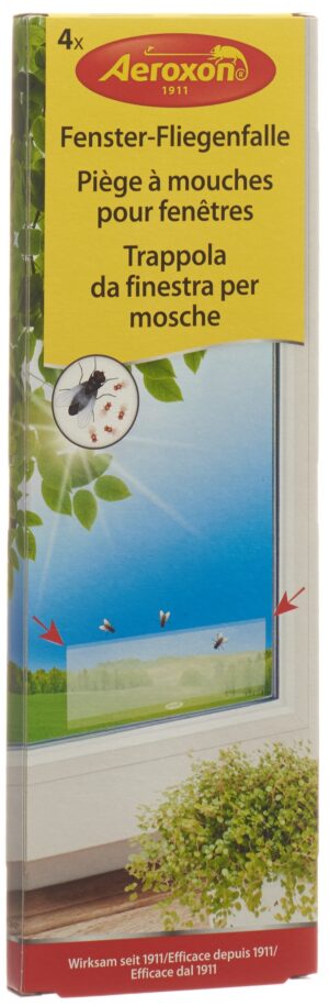 AEROXON Fenster-Fliegenfallen transparent    4 Stk