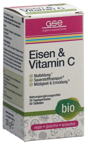 GSE Eisen+Vitamin C Complex Tabl Bio   Glas 60 Stk