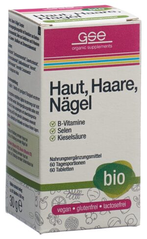 GSE Haut Haare Nägel Complex Tabl Bio  Glas 60 Stk