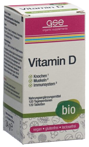 GSE Vitamin D Compact Tabl Bio        Glas 120 Stk