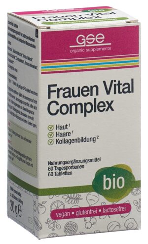 GSE Frauen Vital Complex Tabl Bio      Glas 60 Stk