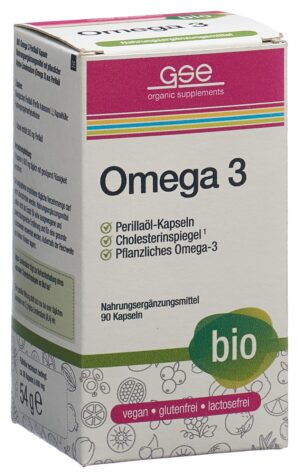 GSE Omega 3 Perilla Öl Kaps Bio        Glas 90 Stk