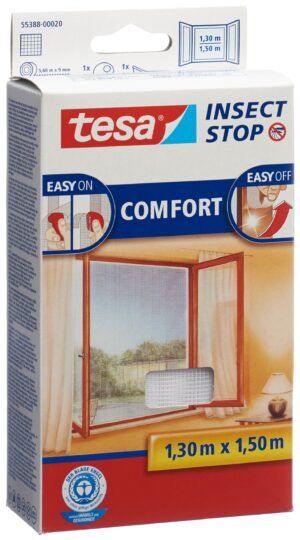 TESA COMFORT Fliegengitter Fenster 1.3x1.5m weiss