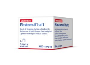ELASTOMULL haft Gazebinde 4cmx4m weiss       Rolle