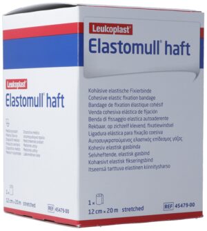 ELASTOMULL haft Gazebinde 12cmx20m weiss     Rolle