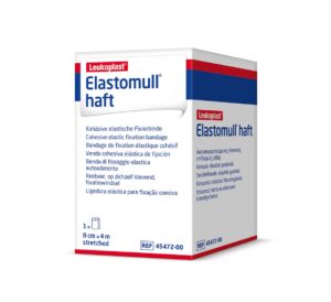 ELASTOMULL haft Gazebinde 8cmx4m weiss       Rolle