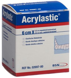 ACRYLASTIC Pflasterbinde 2.5mx6cm elastisch