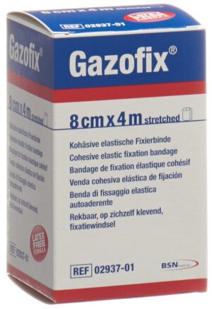 GAZOFIX kohä Fixierbinde 8cmx4m hautf latexfrei