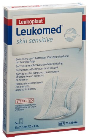 LEUKOMED skin sensitive 5x7.2cm              5 Stk